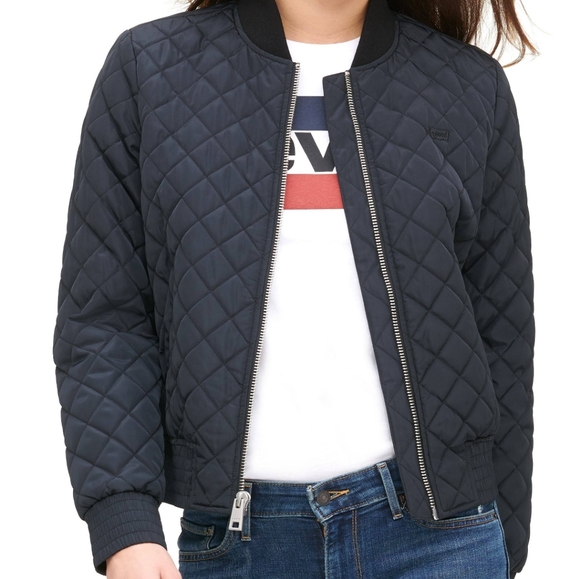 Levi's classic quilted bomber jacket SZ.XS NWT - Picture 3 of 11
